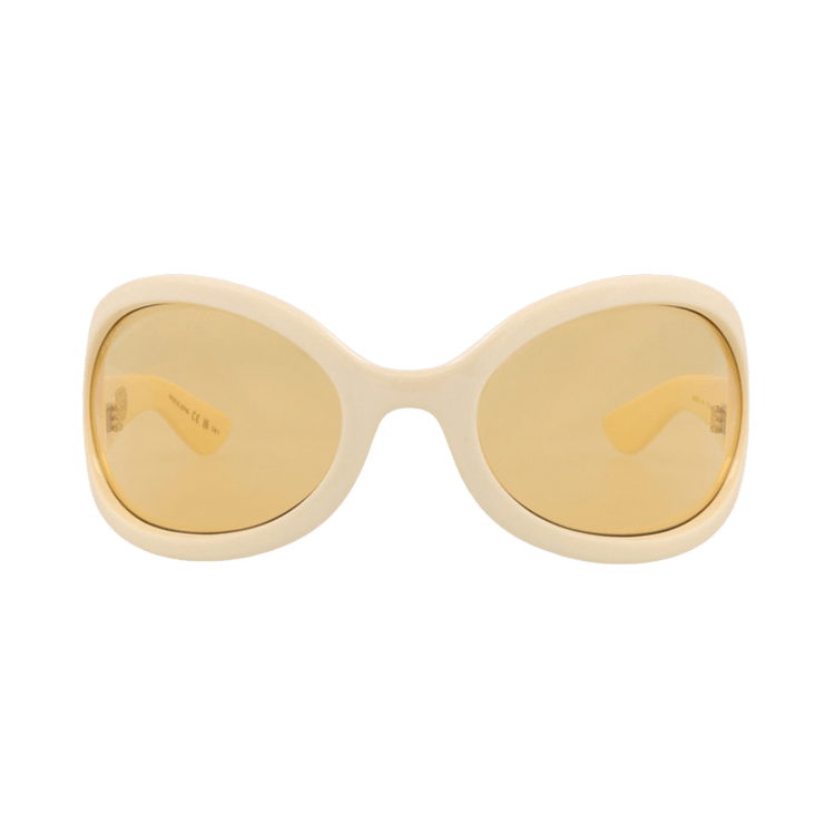 Gucci Shield Injection Sunglasses — White