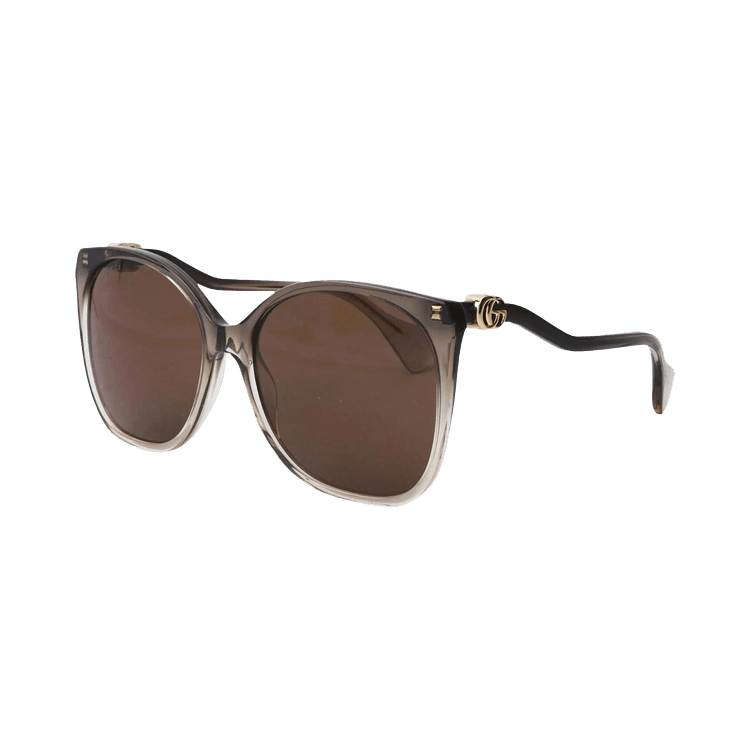 Gucci Square Sunglasses — Brown
