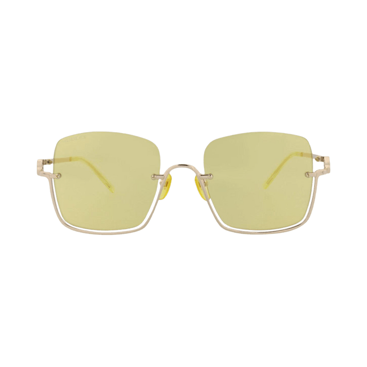 Gucci Square Sunglasses — Gold