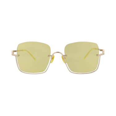 Gucci Square Sunglasses — Gold