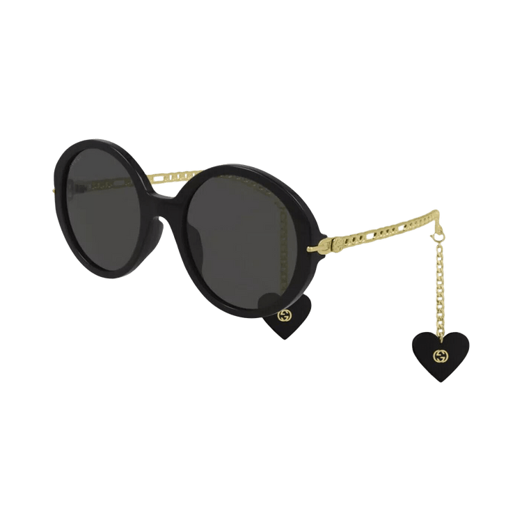 Gucci Round Sunglasses — Black
