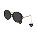 Gucci Round Sunglasses — Black