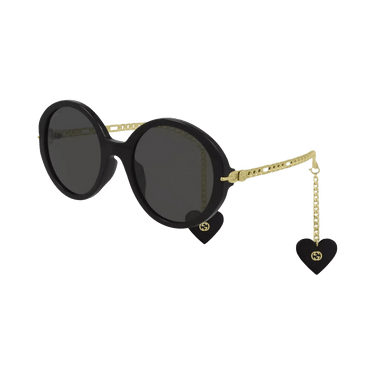 Gucci Round Sunglasses — Black
