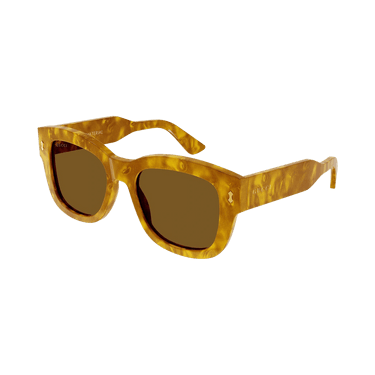 Gucci Square Bio Sunglasses — Yellow
