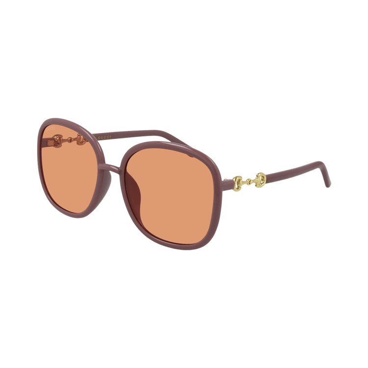 Gucci Round Injection Sunglasses — Pink