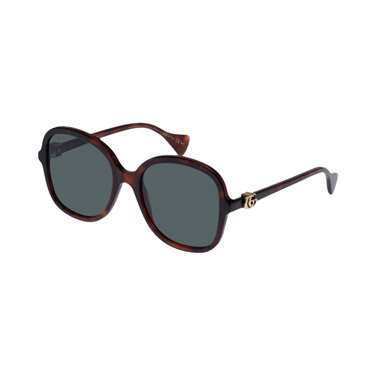Gucci Round Sunglasses — Brown
