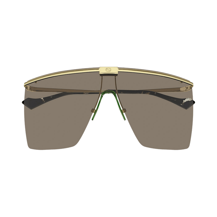 Gucci Shield Sunglasses — Gold
