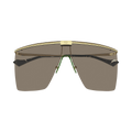 Gucci Shield Sunglasses — Gold