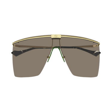 Gucci Shield Sunglasses — Gold