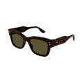 Gucci Square Sunglasses — Brown