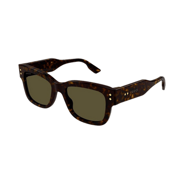 Gucci Square Sunglasses — Brown