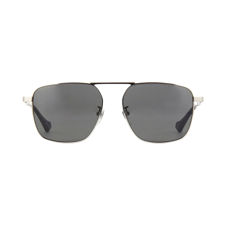 Gucci Aviator Sunglasses — Silver