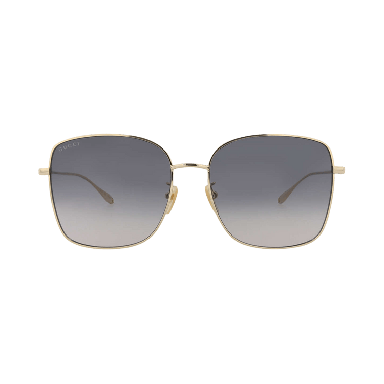 Gucci Square Sunglasses — Gold
