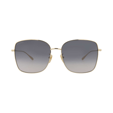 Gucci Square Sunglasses — Gold
