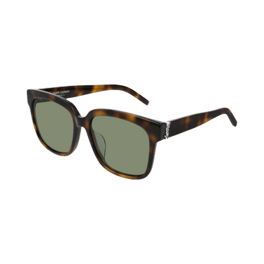 Saint Laurent Square Sunglasses — Brown