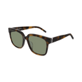 Saint Laurent Square Sunglasses — Brown