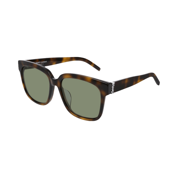 Saint Laurent Square Sunglasses — Brown