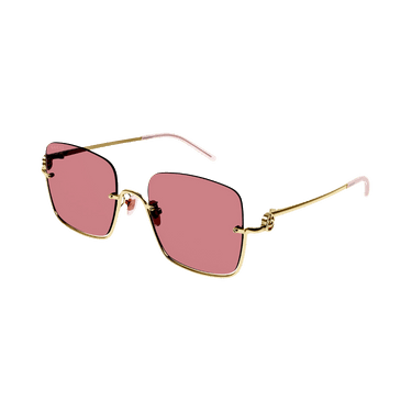 Gucci Square Sunglasses — Gold