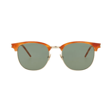 Saint Laurent Round Sunglasses — Brown