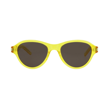Saint Laurent Oval Sunglasses — Yellow