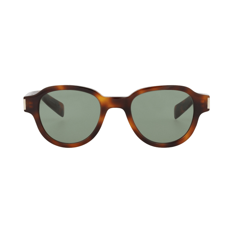 Saint Laurent Round Sunglasses — Brown