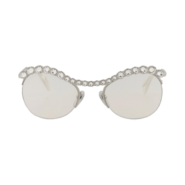 Gucci Round Sunglasses — Silver