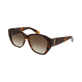 Saint Laurent Round Sunglasses — Brown