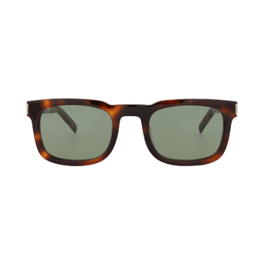 Saint Laurent Square Sunglasses — Brown