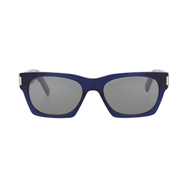 Saint Laurent Square Sunglasses — Blue