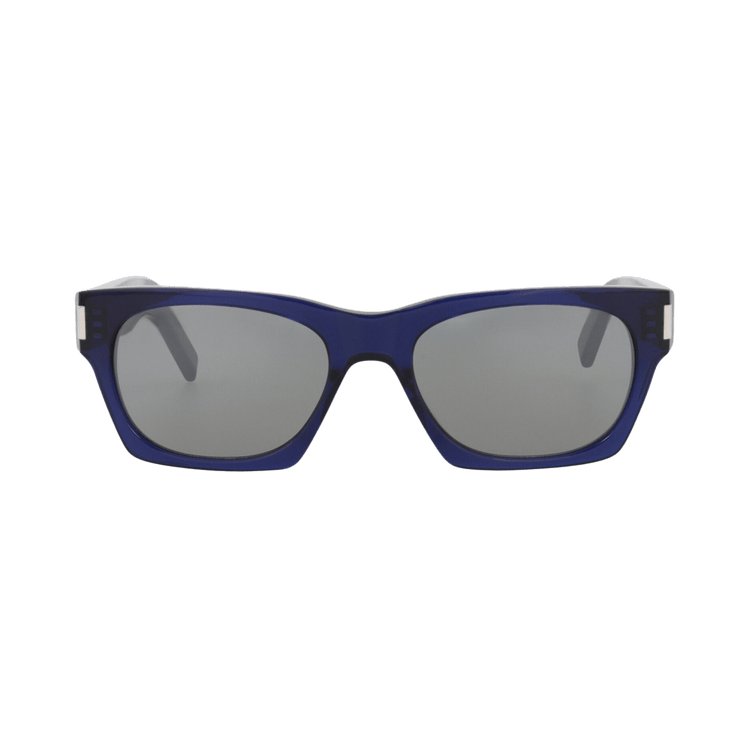 Saint Laurent Square Sunglasses — Blue