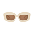 Loewe Square Sunglasses — Cream