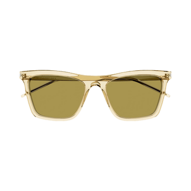 Saint Laurent Square Sunglasses — Yellow