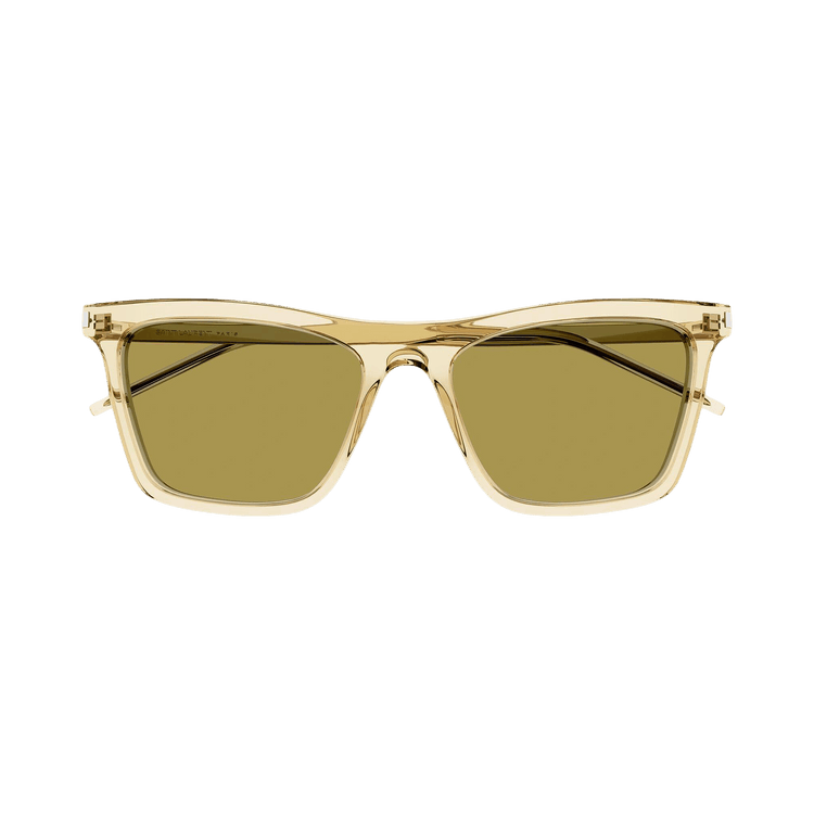 Saint Laurent Square Sunglasses — Yellow