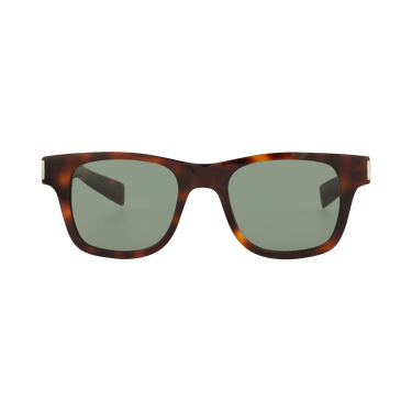 Saint Laurent Square Sunglasses — Brown