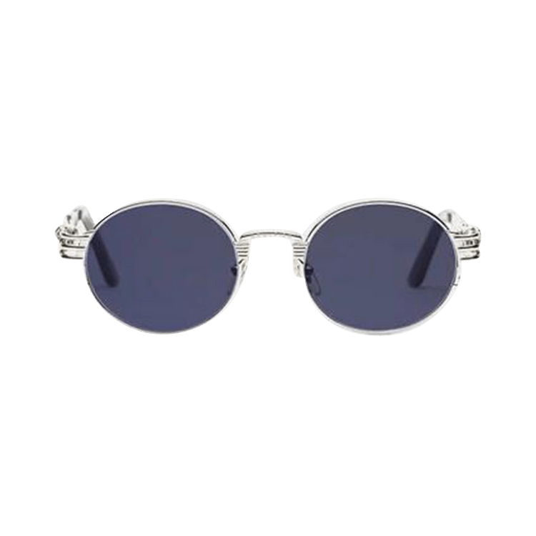 Jean Paul Gaultier Lunette Double Ressort Sunglasses — Silver