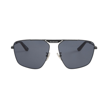 Balenciaga Tag 2.0 Navigator Sunglasses — Blue