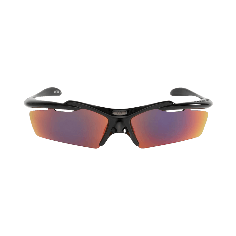 Balenciaga Turbo Rectangle Sunglasses — Black