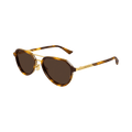 Bottega Veneta Forte Aviator Sunglasses — Brown