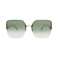 Alexander McQueen Square Sunglasses — Silver