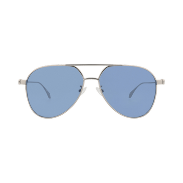 Alexander McQueen Aviator Sunglasses — Silver