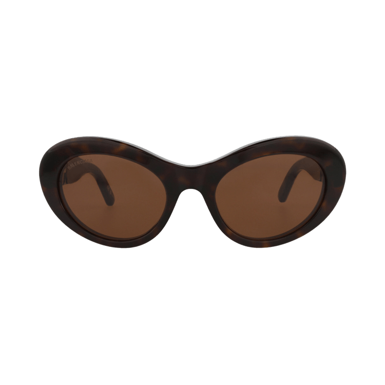 Balenciaga Round Sunglasses — Brown
