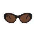 Balenciaga Round Sunglasses — Brown