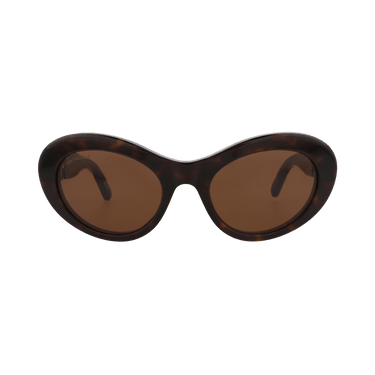 Balenciaga Round Sunglasses — Brown