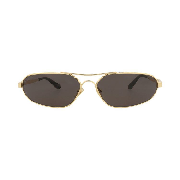 Balenciaga Shield Sunglasses — Gold