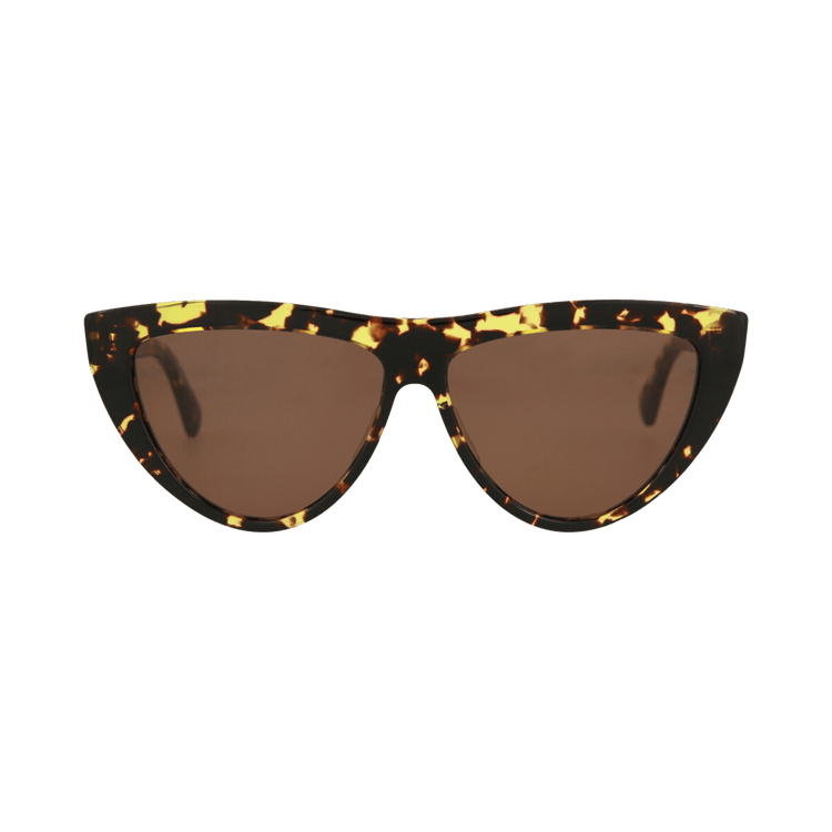 Bottega Veneta Cat Eye Sunglasses — Brown