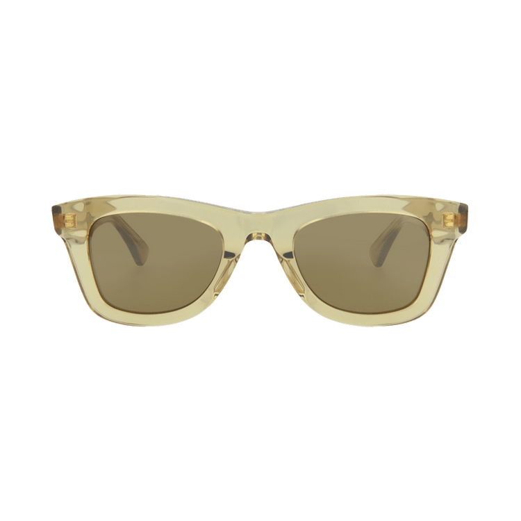 Bottega Veneta Square Sunglasses — Brown