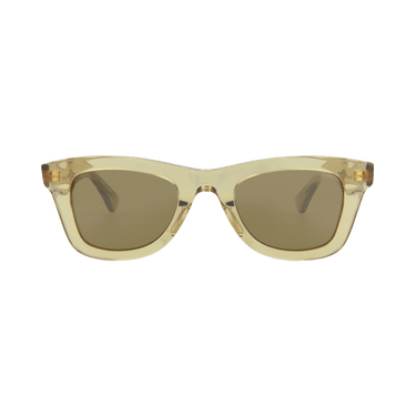 Bottega Veneta Square Sunglasses — Brown