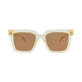 Bottega Veneta Square Sunglasses — Brown