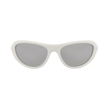 Bottega Veneta Shield Injection Sunglasses — White