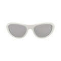 Bottega Veneta Shield Injection Sunglasses — White